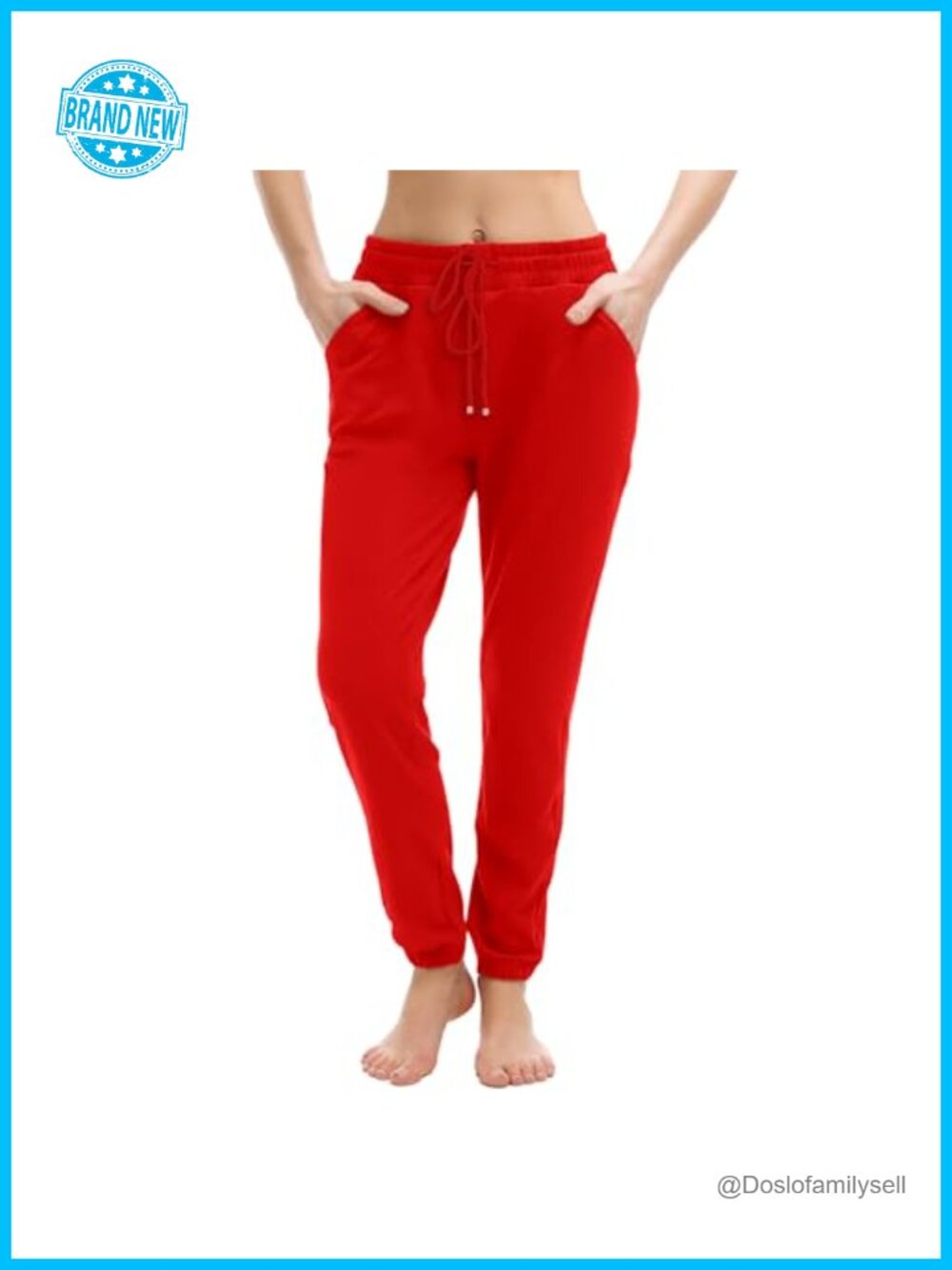 Women's Joggers with Pockets Drawstring Sweatpants Athletic Lounge